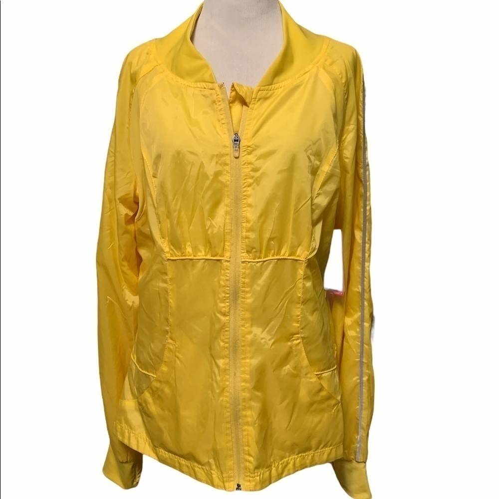 Colosseum yellow lightweight jacket, running